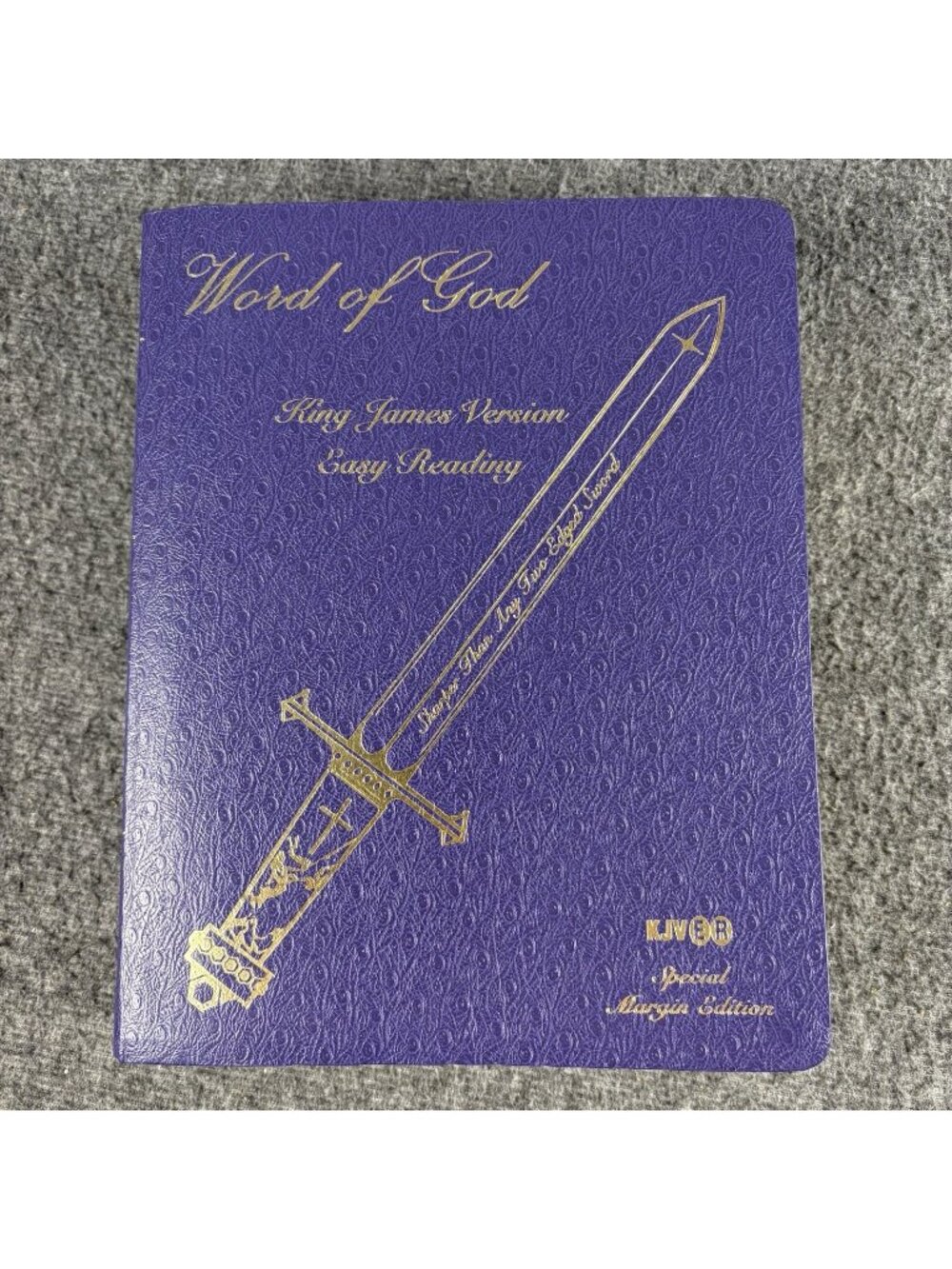 KJVER King James Easy Reading Study Bible Large Print Red Letter Purple 2002